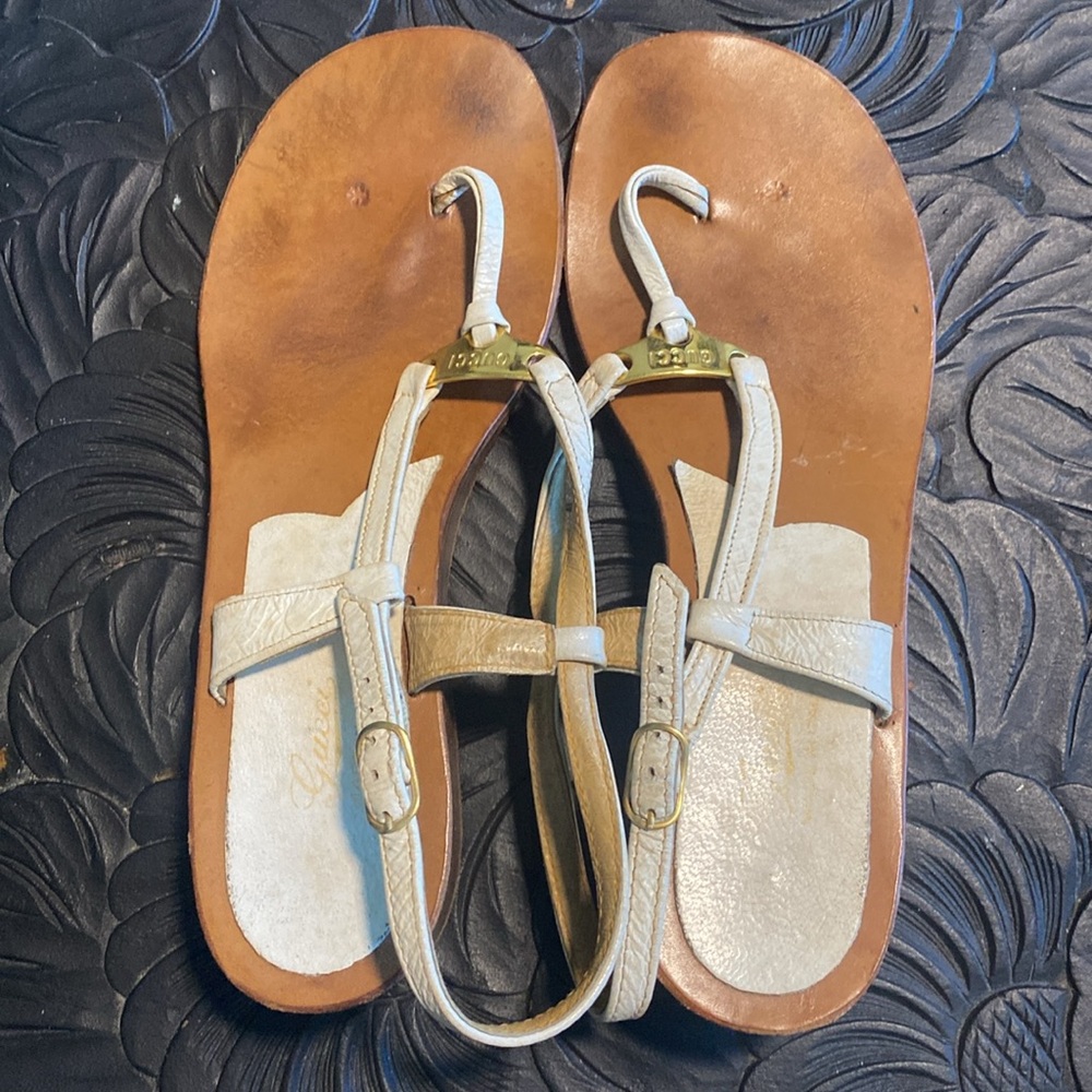 Vintage Gucci Sandals sz 7 - Picture 2 of 7
